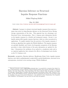 Bayesian Inference on Structural Impulse Response Functions Mikkel Plagborg-Møller May 10, 2016