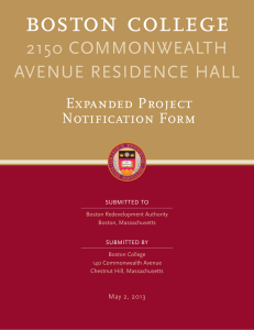 boston college 2150 COMMONWEALTH AVENUE RESIDENCE HALL Expanded Project