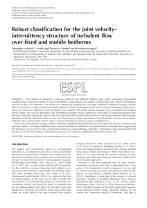 Robust classification for the joint velocity- intermittency structure of turbulent flow