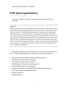 FOS Spectropolarimetry
