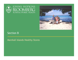 Section B Marshall Islands Healthy Stores