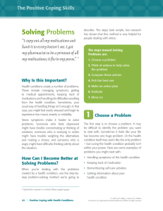 Solving Problems The Positive Coping Skills