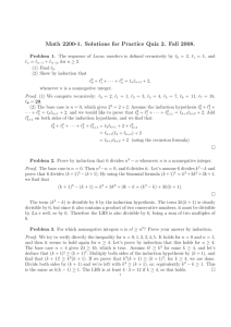 Math 2200-1. Solutions for Practice Quiz 2. Fall 2008.