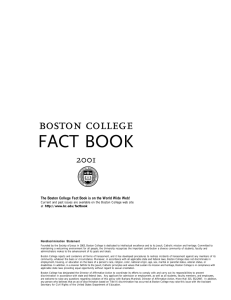 FACT BOOK boston college 2001