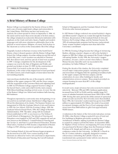 A Brief History of Boston College