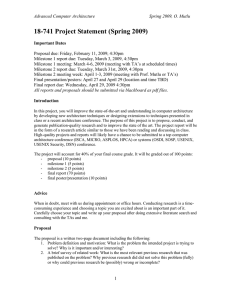 18-741 Project Statement (Spring 2009)