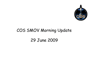 COS SMOV Morning Update 29 June 2009