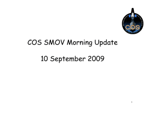COS SMOV Morning Update 10 September 2009 1