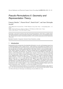 Pseudo-Permutations II: Geometry and Representation Theory François Boulier , Florent Hivert