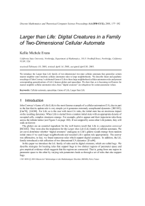 Larger than Life: Digital Creatures in a Family Kellie Michele Evans