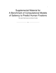 Supplemental Material for A Benchmark of Computational Models F