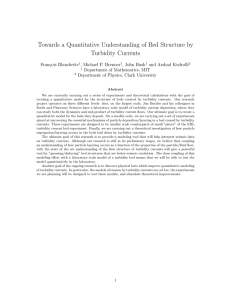 Towards a Quantitative Understanding of Bed Structure by Turbidity Currents
