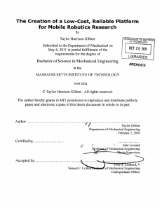 J The  Creation  of a Low-Cost,  Reliable ... for Mobile  Robotics Research 2