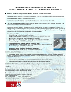 ● GRADUATE OPPORTUNITIES IN ARCTIC RESEARCH