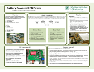 Battery Powered LED Driver Overview Results Circuit Description