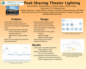 Peak-Shaving Theater Lighting