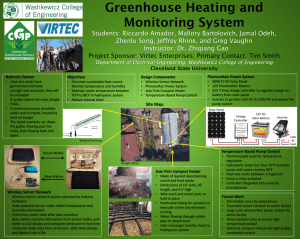 Greenhouse Heating and Monitoring System