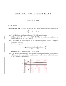 Math 2280-2, Practice Midterm Exam 1 February 12, 2008