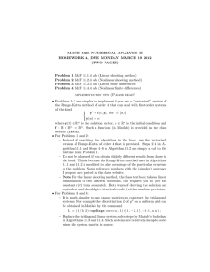 MATH 5620 NUMERICAL ANALYSIS II (TWO PAGES)