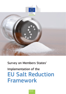 EU Salt Reduction  Framework Survey on Members States’