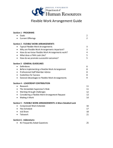 Flexible Work Arrangement Guide