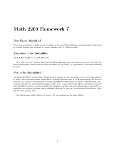 Math 2200 Homework 7 Due Date: March 25
