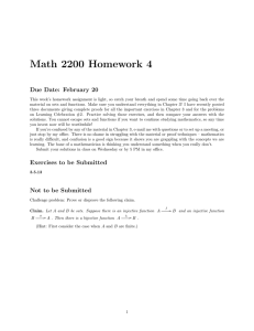 Math 2200 Homework 4 Due Date: February 20