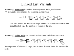 Linked List Variants