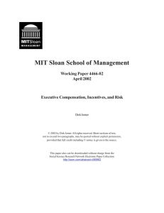 MIT Sloan School of Management Working Paper 4466-02 April 2002