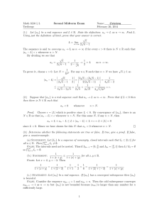 Math 3210 § 2. Second Midterm Exam Name: Solutions