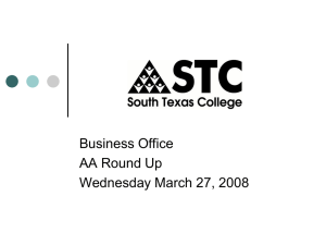 Business Office AA Round Up Wednesday March 27, 2008