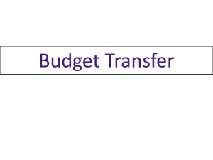 Budget Transfer