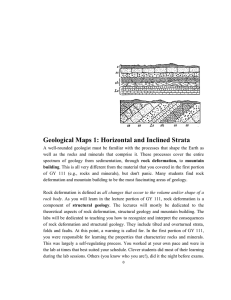 Geological Maps 1: Horizontal and Inclined Strata