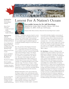 Lament For A Nation’s Oceans October 13, 2009, 10:00 am–12:00 noon