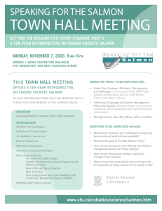 TOWN HALL MEETING SPEAKING FOR THE SALMON