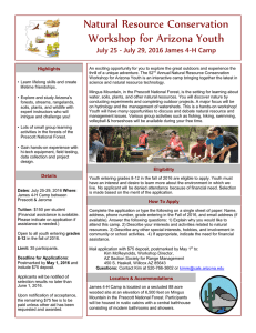Natural Resource Conservation Workshop for Arizona Youth Highlights