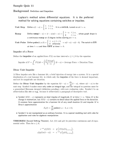 Sample Quiz 11 Background Laplace’s method solves differential equations. It is the preferred
