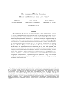 The Margins of Global Sourcing: Theory and Evidence from U.S. Firms