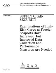 GAO SUPPLY CHAIN SECURITY Examinations of High-