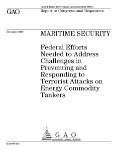 GAO MARITIME SECURITY Federal Efforts Needed to Address