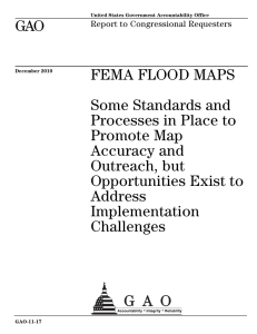 GAO FEMA FLOOD MAPS Some Standards and Processes in Place to