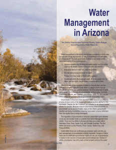 Water Management in Arizona