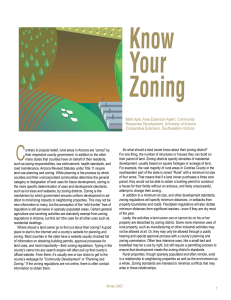 Know Your Zoning