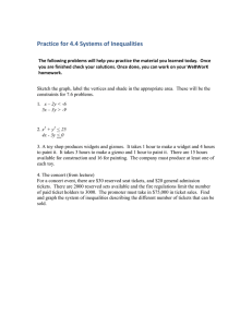 Practice for 4.4 Systems of Inequalities