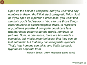 Open up the box of a computer, and you won't... numbers in there. You'll find electromagnetic fields. Just