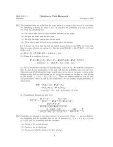 Math 5010 § 1. Solutions to Third Homework Treibergs February 6, 2009