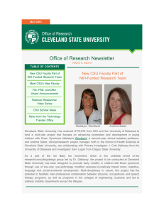 Office of Research Newsletter New CSU Faculty Part of NIH-Funded Research Team