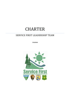 CHARTER SERVICE FIRST LEADERSHIP TEAM  7/26/2010