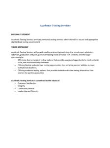 Academic Testing Services