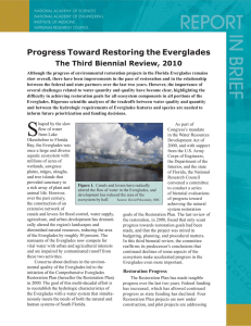 Progress Toward Restoring the Everglades The Third Biennial Review, 2010